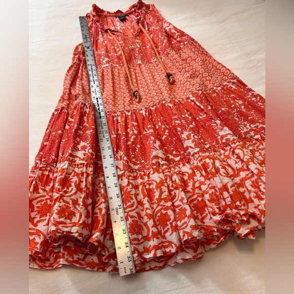 Chelsea & Theodore Tiered Floral Boho Sleeveless Dress Size Medium - Picture 4 of 9